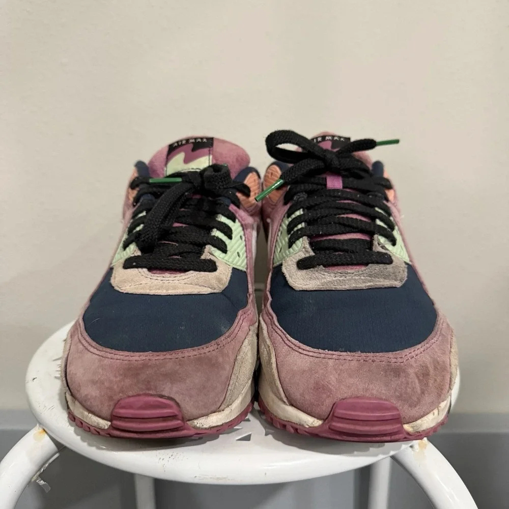 Nike Air Max 90 NRG Light Bordeaux/White/Armory Navy DM0035-500 2022 Size 13
